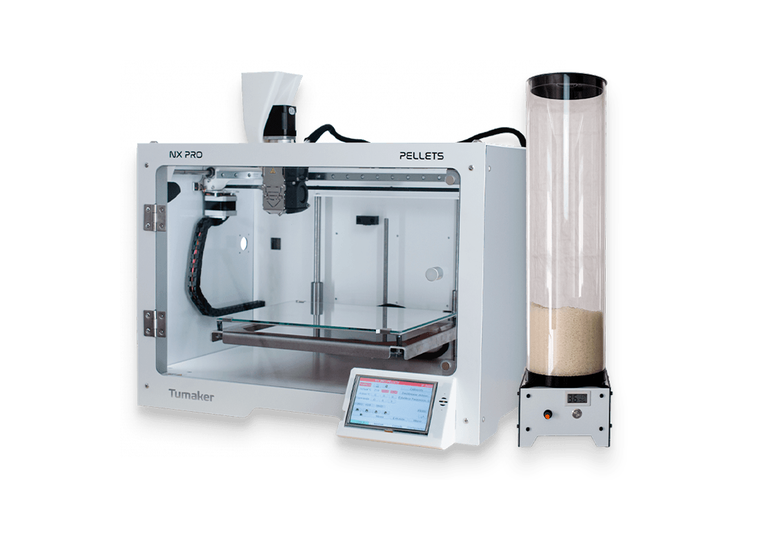 Alimentador automático de Pellets para impresoras 3D Tumaker