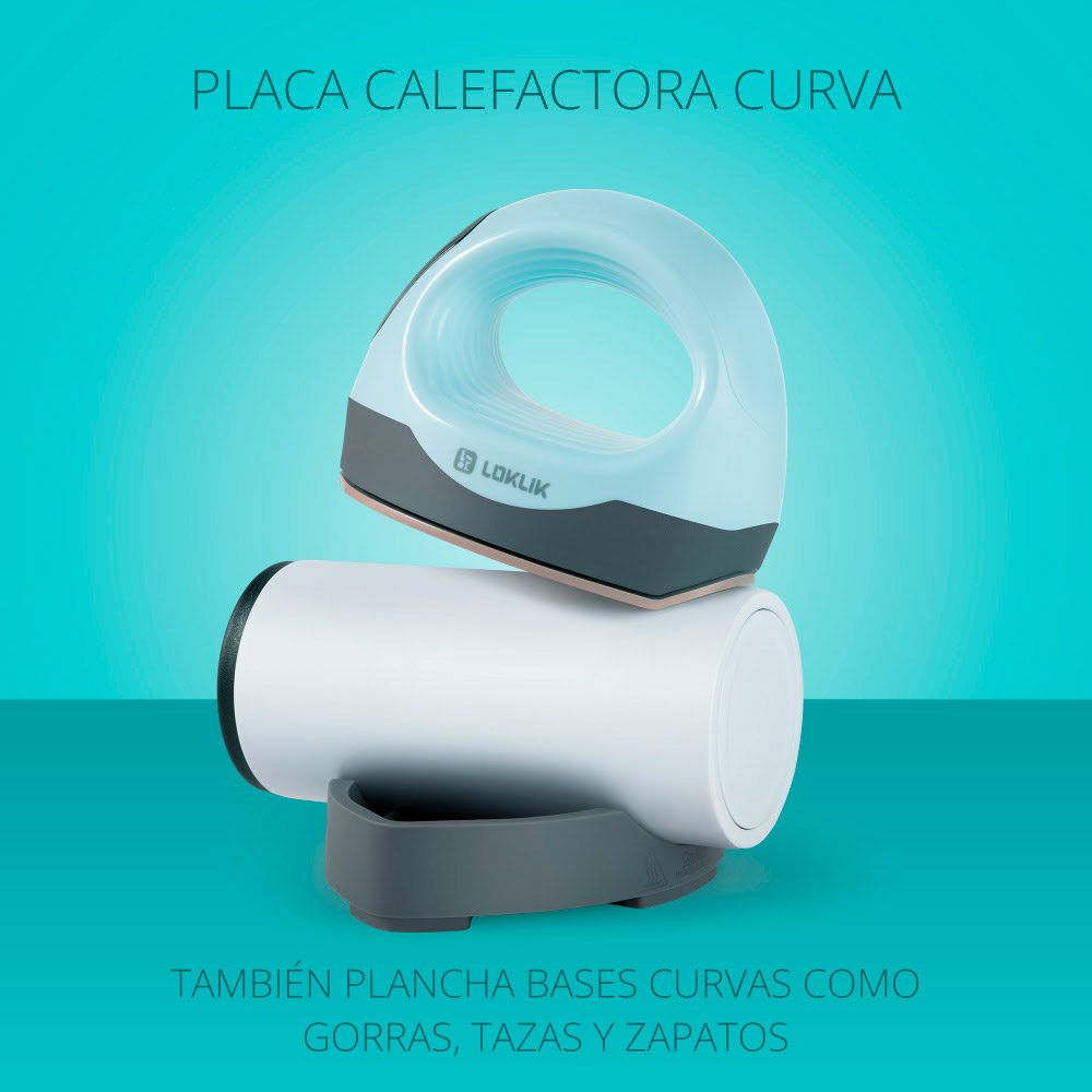 03 - ImPress Mini 3 - Base - Blue - ES Características de la prensa térmica LOKLiK ImPress™ Mini 3 03