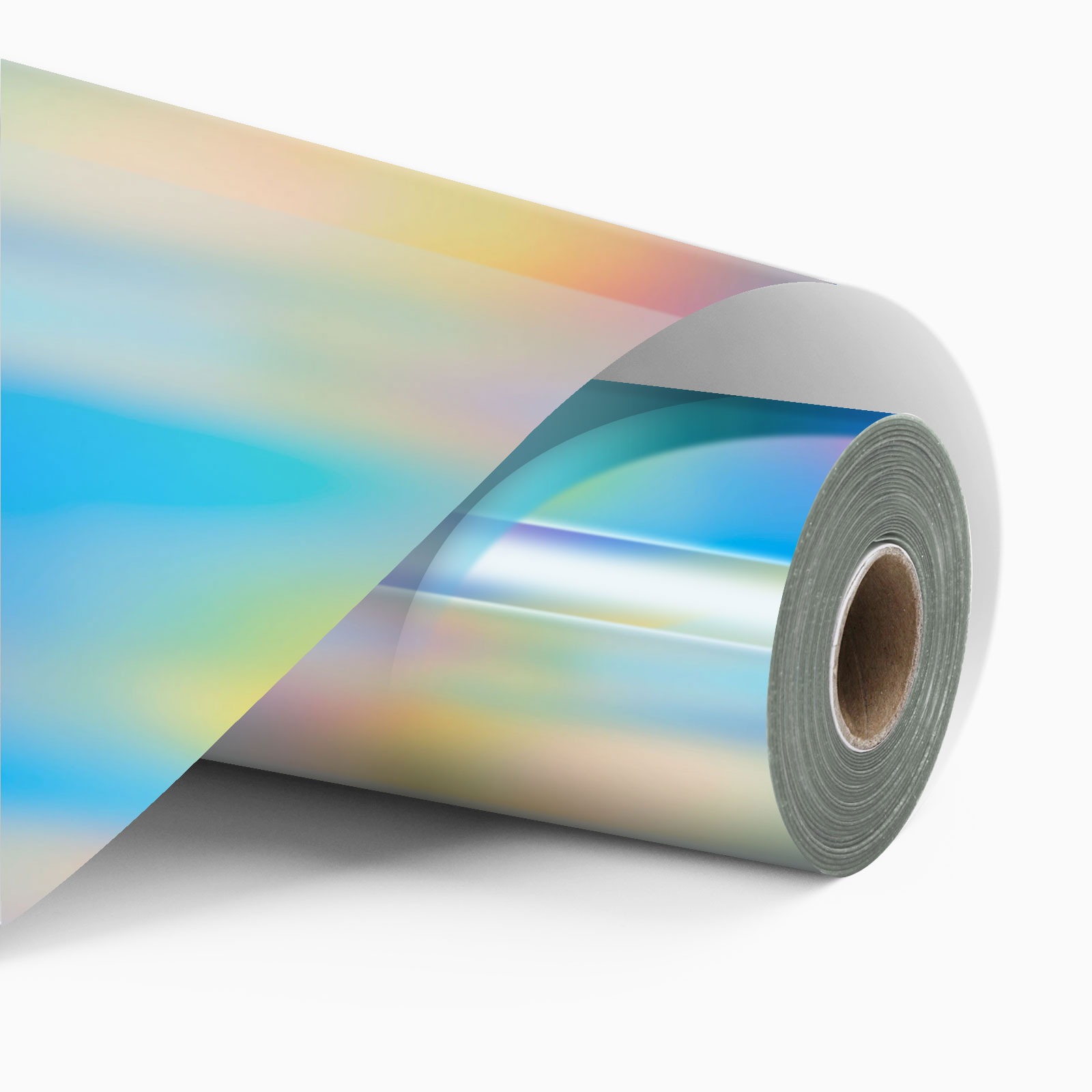 LOKLiK Vinilo adhesivo permanente holográfico Plata Iridiscente LOKLiK Vinilo adhesivo permanente holográfico Plata Iridiscente