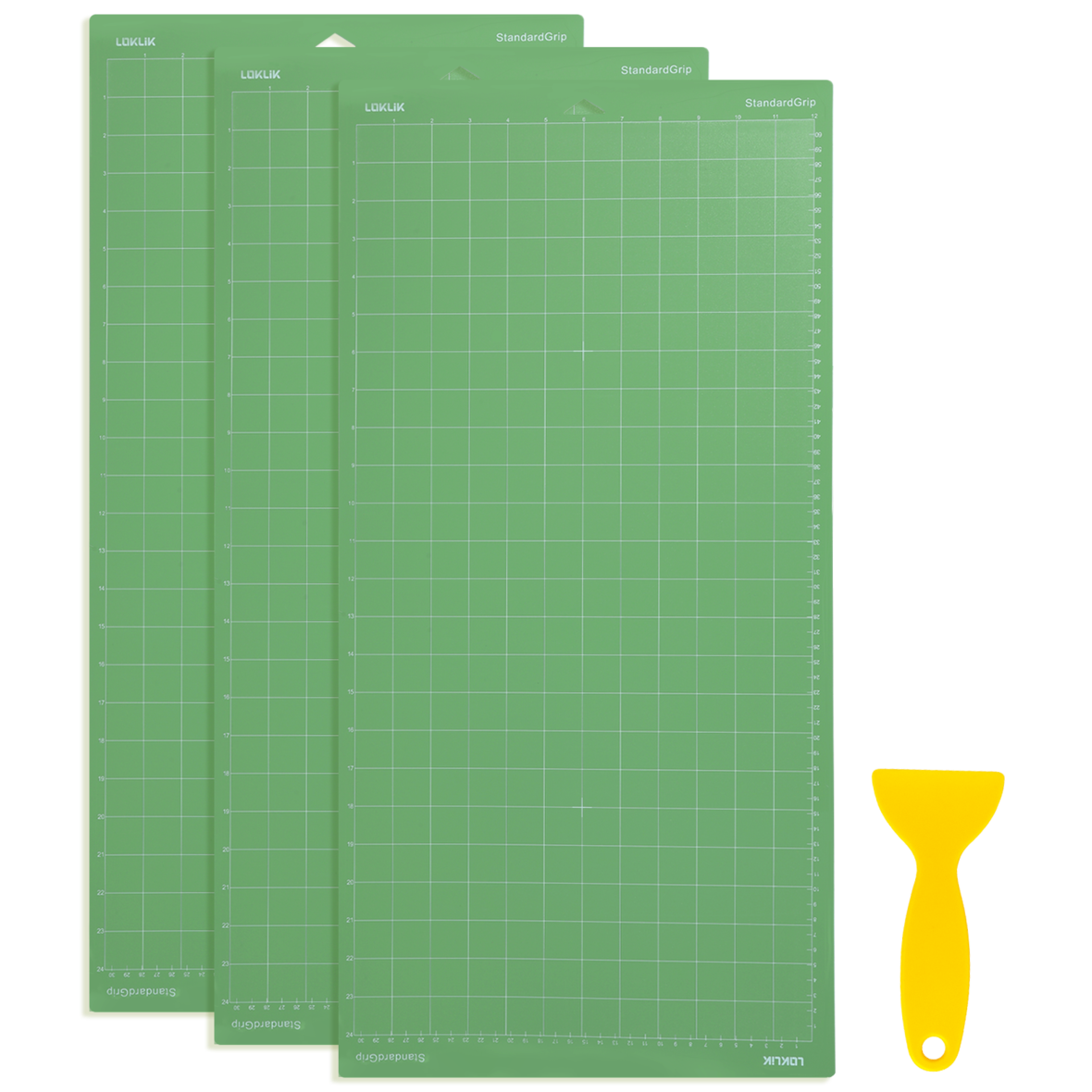 LOKLiK Alfombrilla de corte Pack de 3 - Verde Agarre estándar 30,5 x 61 cm LOKLiK Alfombrilla de corte Pack de 3 - Verde Agarre estándar 30,5 x 61 cm