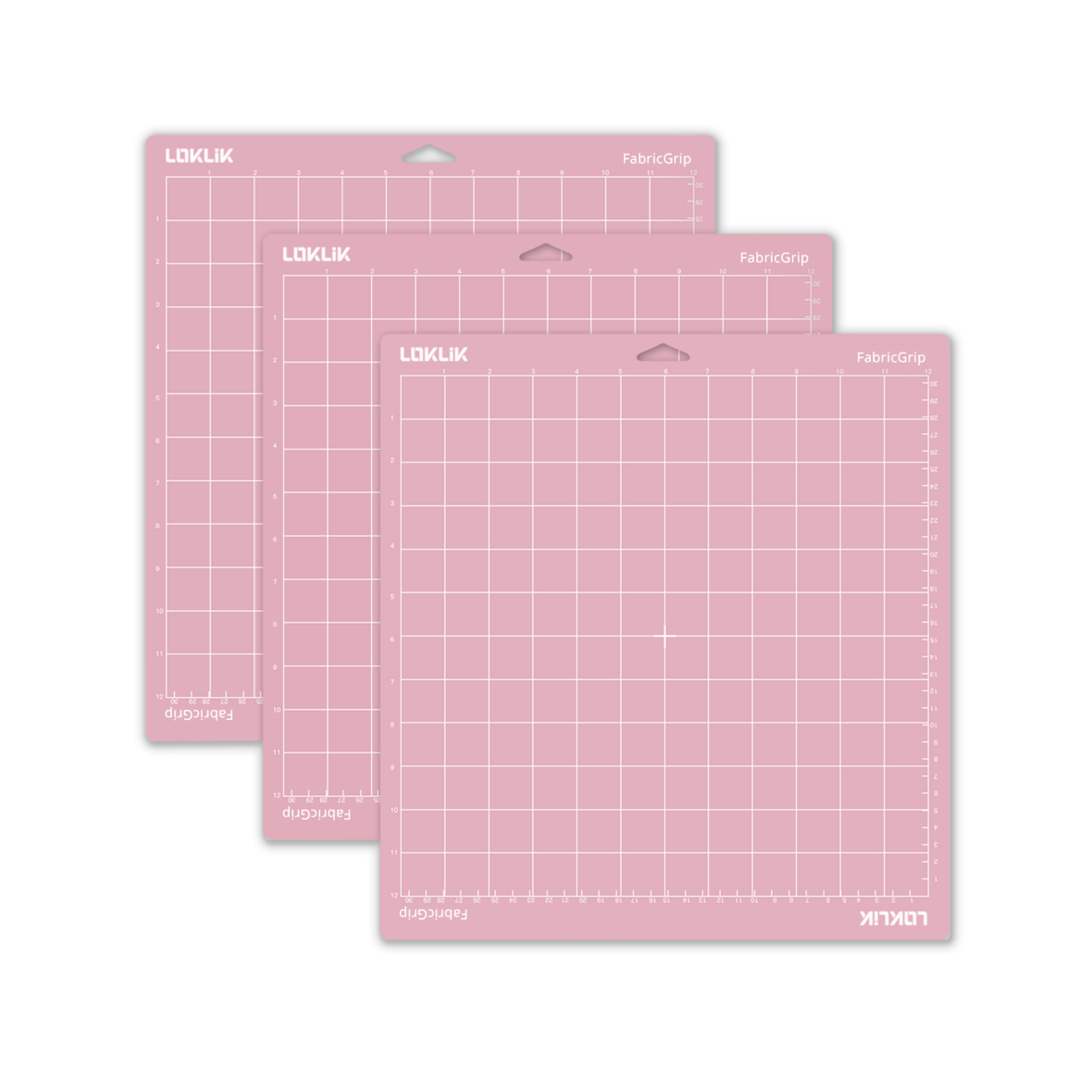 LOKLiK Alfombrilla de corte Pack de 3 - Agarre de tela rosa LOKLiK Alfombrilla de corte Pack de 3 - Agarre de tela rosa