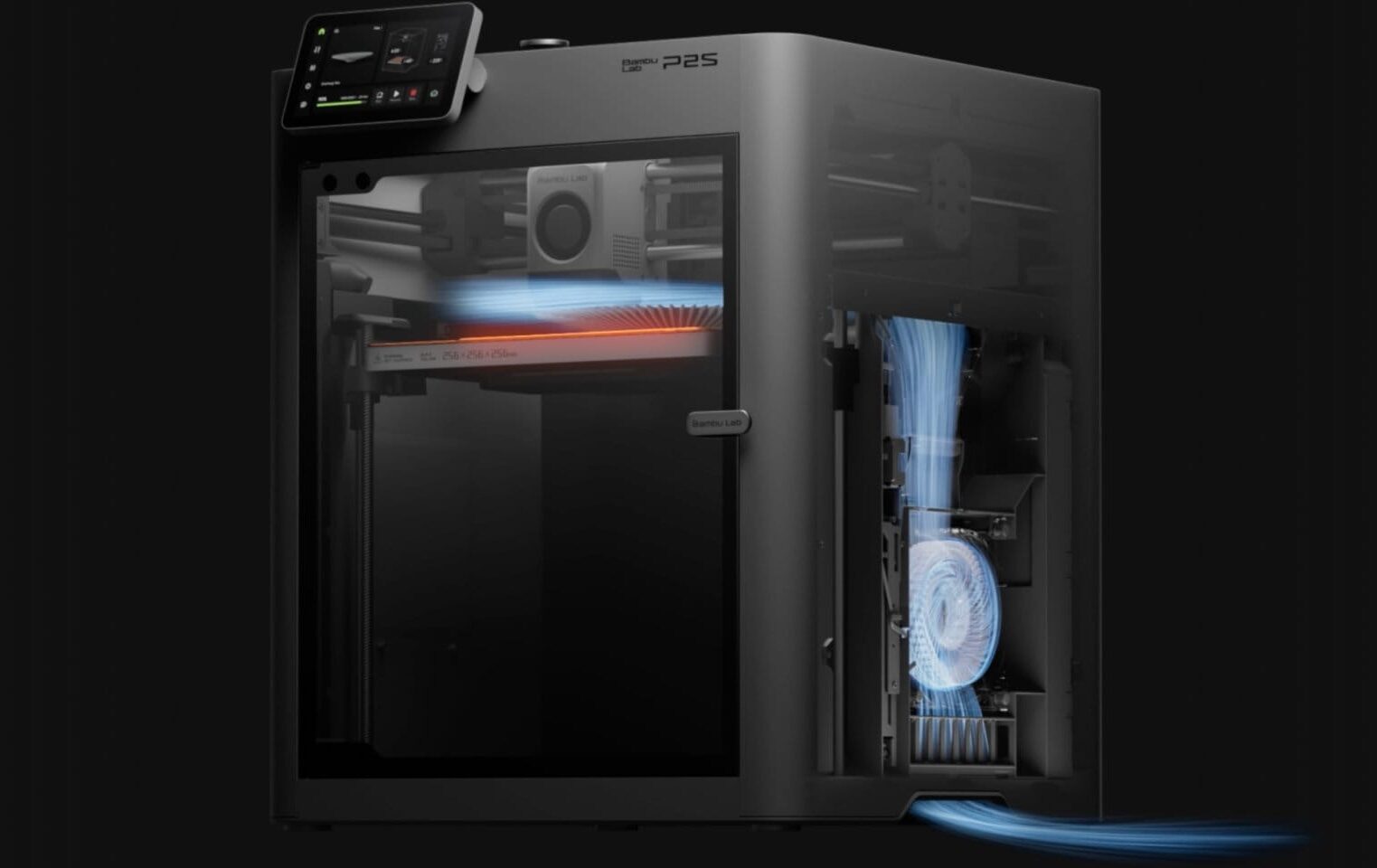 Bambu Lab P2S: Flujo de aire adaptativo