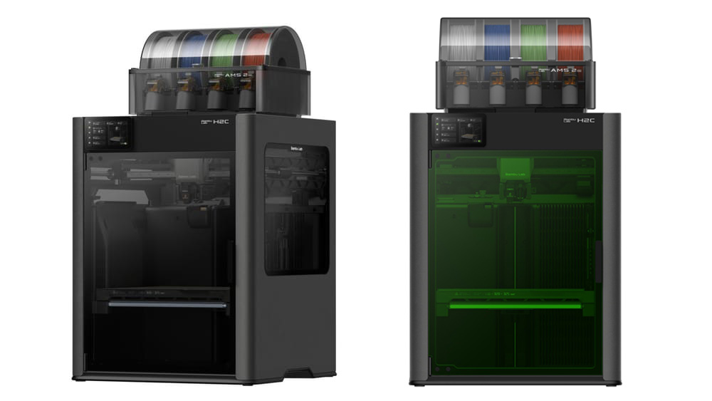 Bambu Lab H2C AMS Combo y Bambu Lab H2C Laser Full Combo